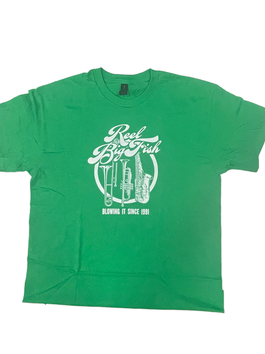 Blowing It tee - green