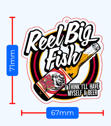 Pre-order: Beer Bottle logo acrylic keychain