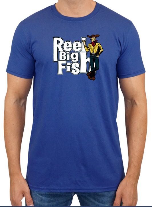 Cowboy logo tee - blue