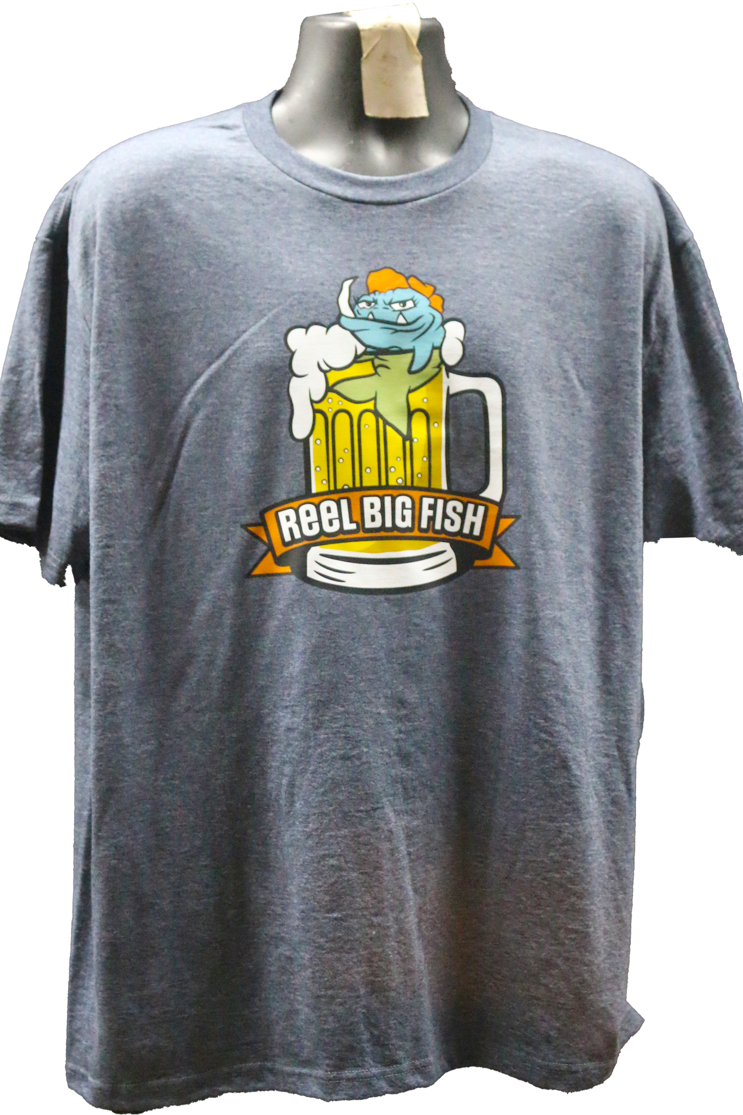 Beer Stein Hot Tub tee - heather grey - XL