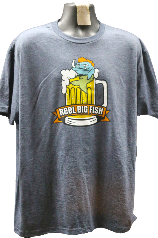 Beer Stein Hot Tub tee - heather grey - XL