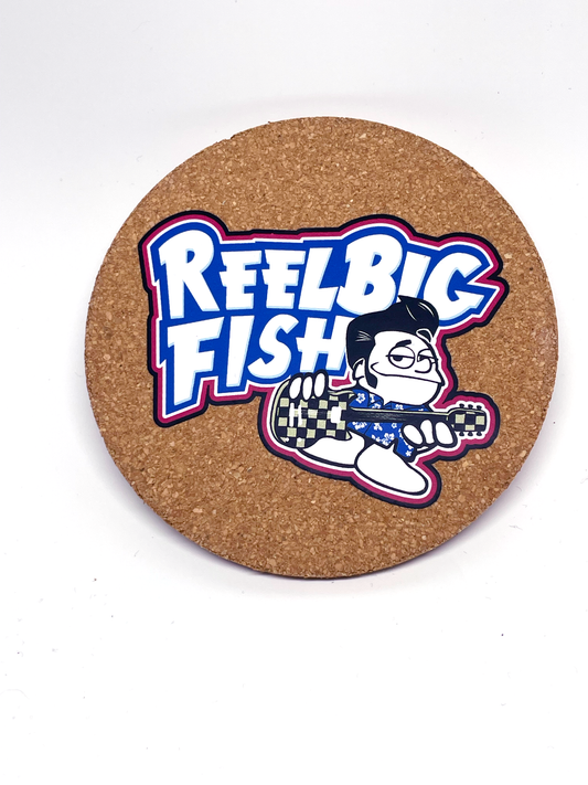 Punchy logo cork coaster