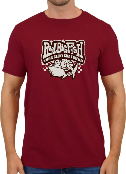 Geeky Ska Friend tee - cardinal red