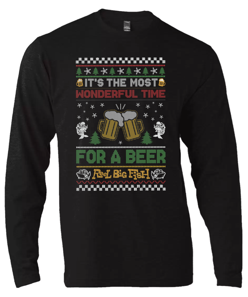 Skalidays Ugly Christmas long-sleeved black tee