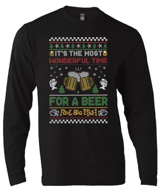 Skalidays Ugly Christmas long-sleeved black tee