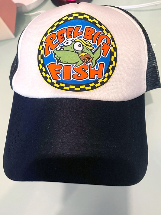 Silly Fish round logo trucker hat