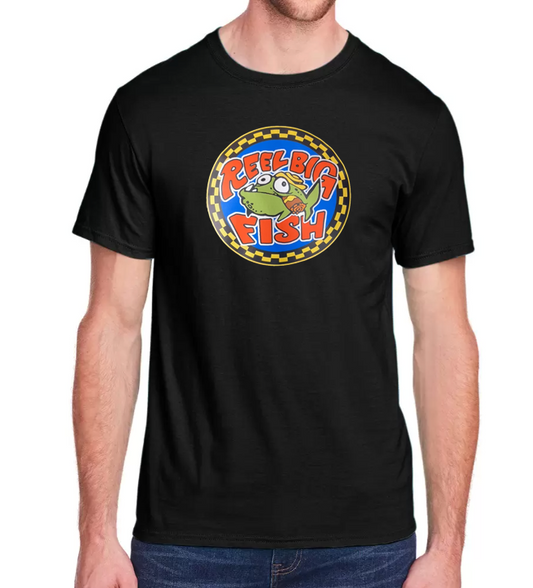 Silly Fish round logo - black