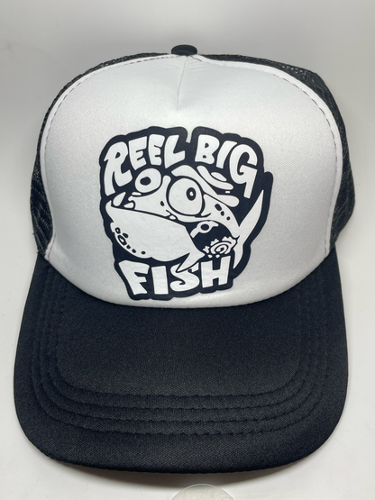 Casquette de camionneur avec logo de poisson idiot