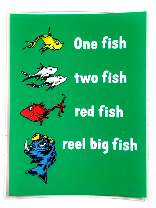 One Fish Clear Glossy sticker – The Fishmarket: Reel Big Fish webstore