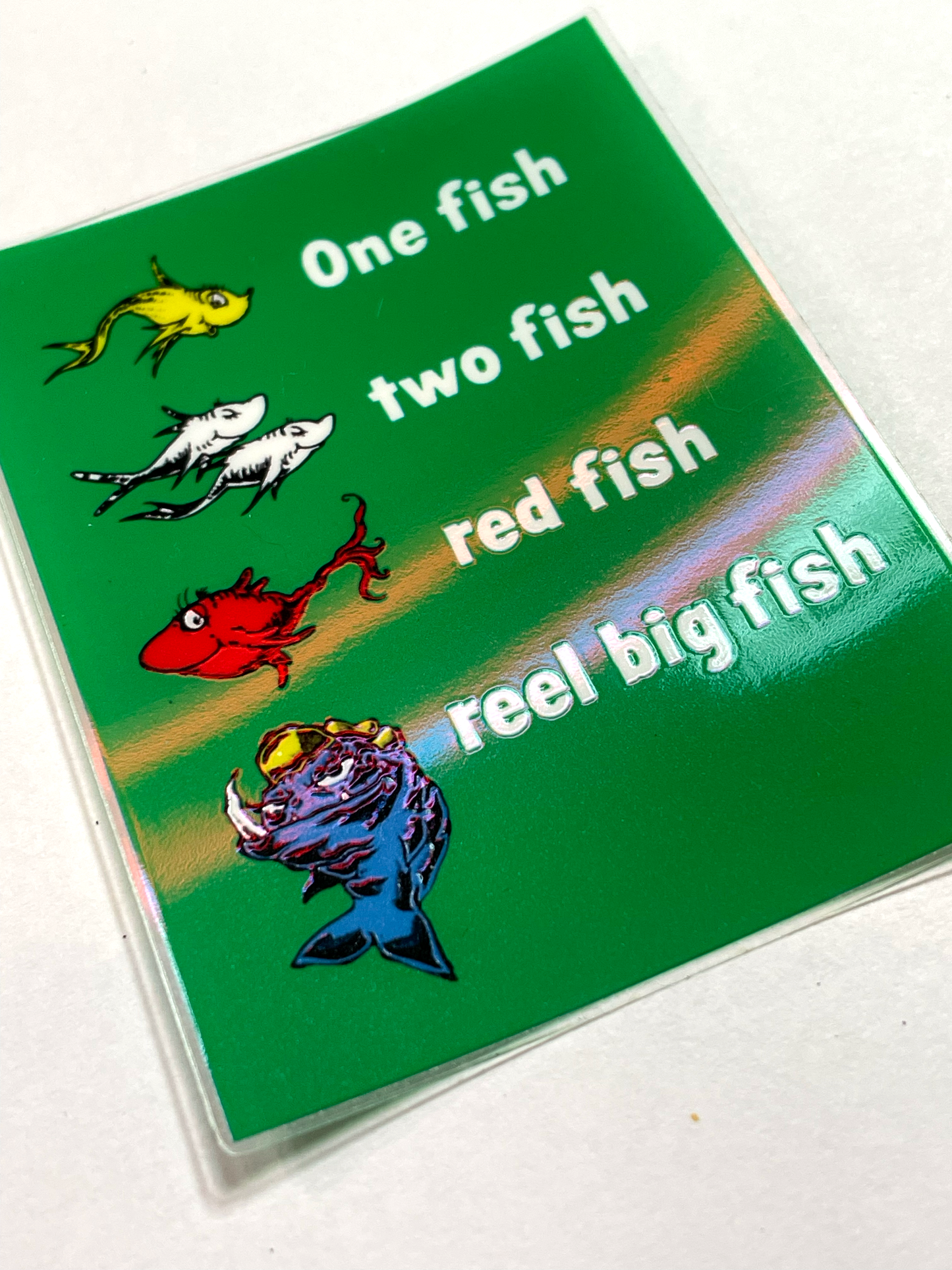One Fish Clear Glossy sticker