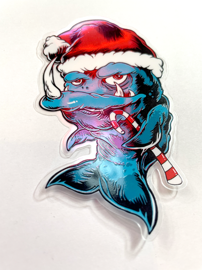 Skalidays Fish clear die cut sticker