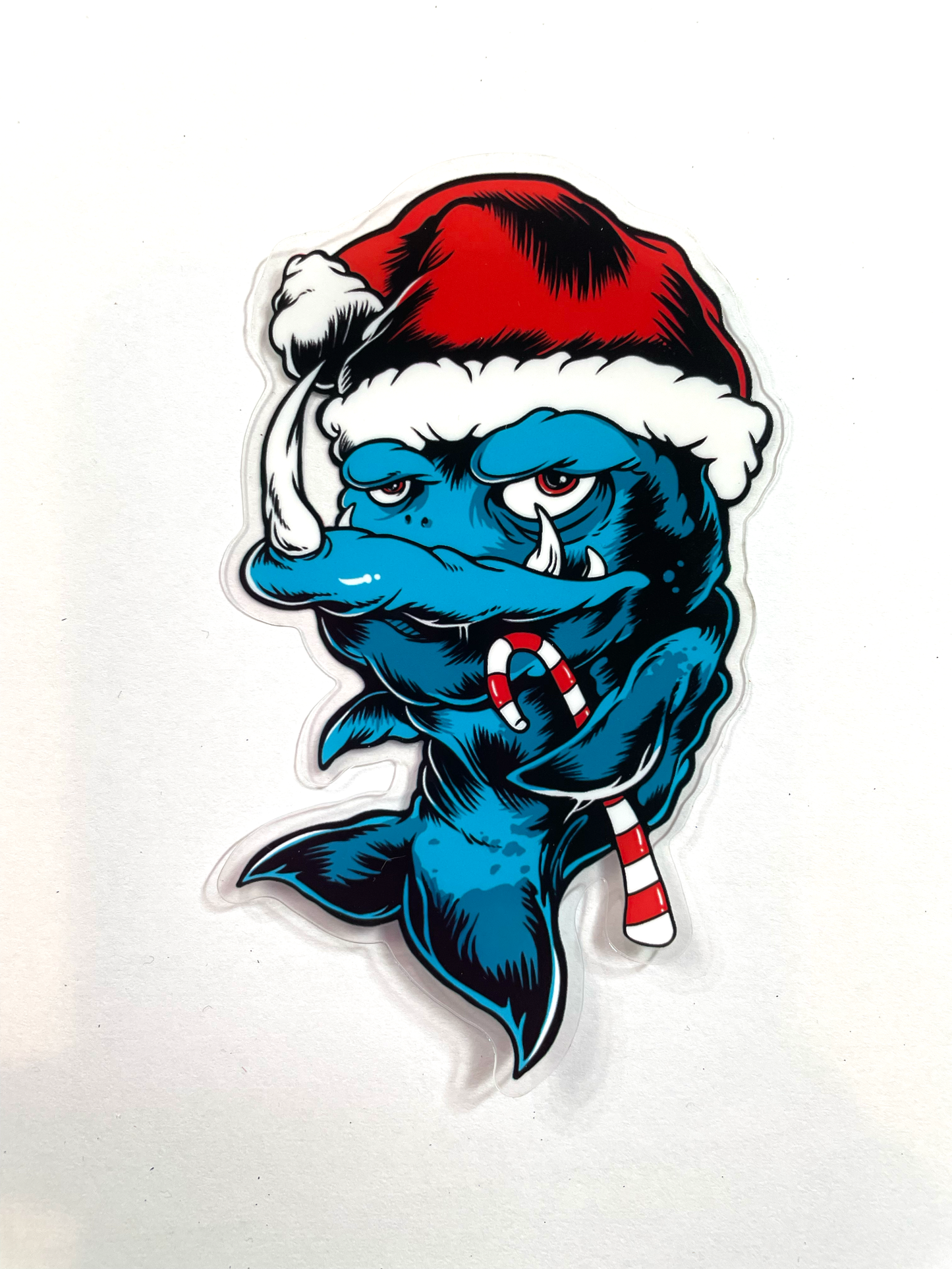 Skalidays Fish clear die cut sticker