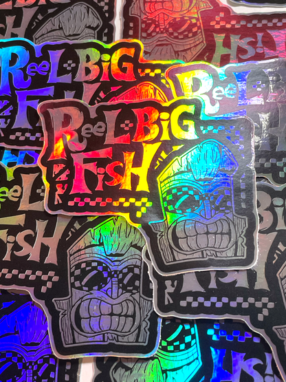 Tiki Aaron holo vinyl sticker
